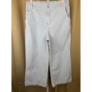 YFB Young Fabulous & Broke‎ Light Blue Wide leg Cropped Pants Women's M